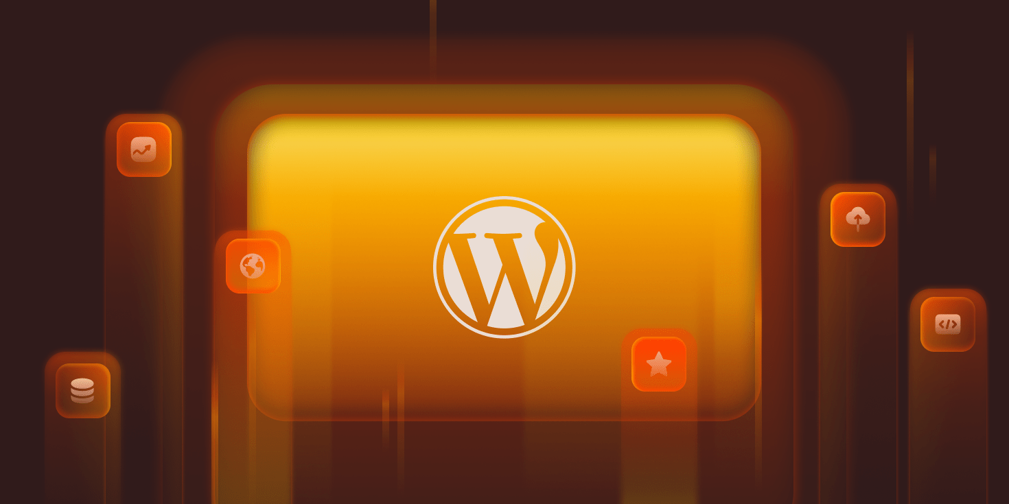 An illustration representing the WordPress hosting add-ons available within the MyKinsta dashboard.